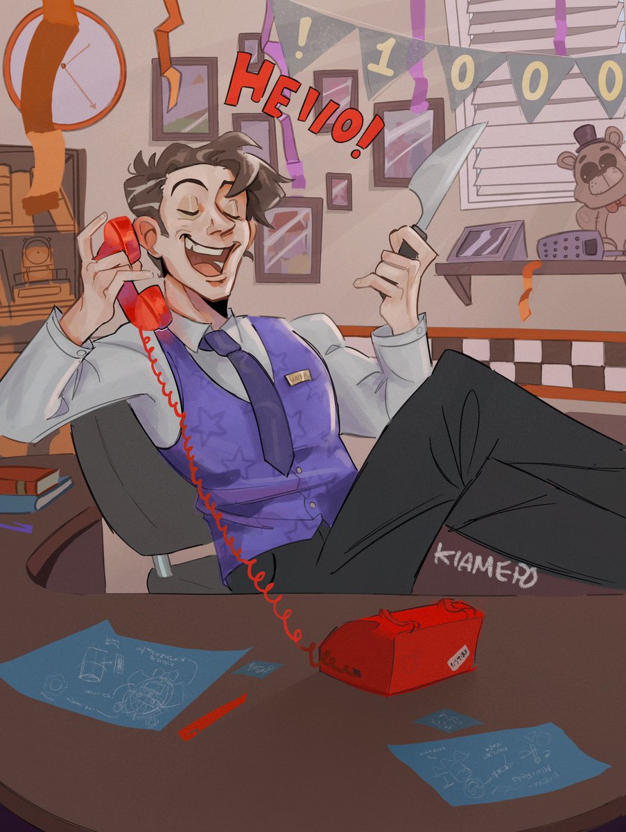 Blue_varian's tweet photo. William afton in my style https://t.co/DuWCOEZ3kr