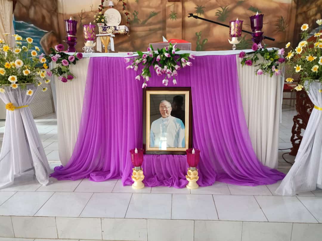 A catholic priest Rev Fr Mark Mangkhanpau succumbed to death due to an  illness where he breathed his last at Holy Family Hospital,Delhi. His  mortal remains will be brought from Delhi via, image size:1080x810