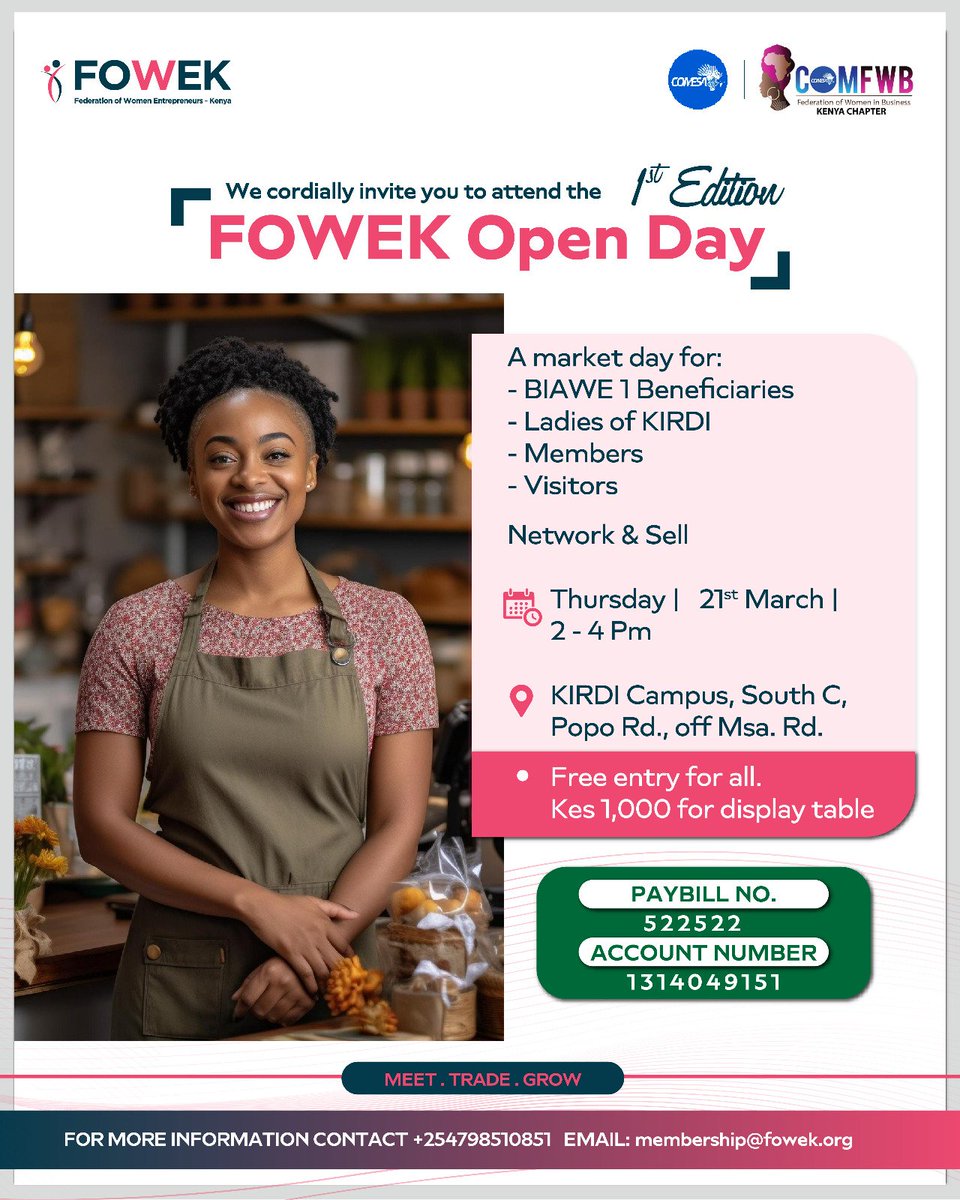 Federation of Women Entrepreneurs Kenya (FOWEK) tweet media