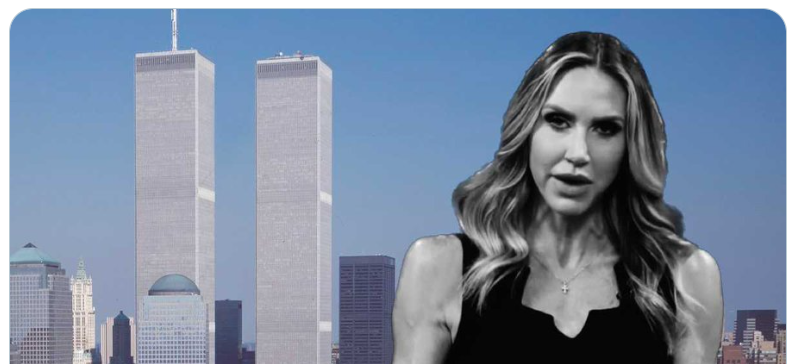 Apparently, after taking over the RNC, Lara Trump wants to investigate if 9/11 was an inside job.  

We believe the RNC should give it all the time and money it needs. Was it Bush? Was it Hunter? Was it Bush dressed as Hunter? We're hearing, Mexican Swifties using Windmills.…