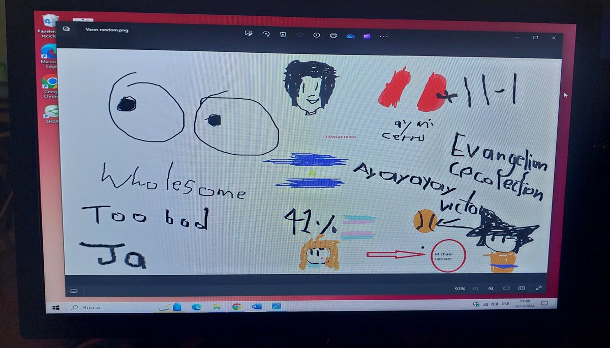 Banckrober's tweet photo. @teamoskylar @based_un Y este dibujo quw hice en Paint en mi cole es arte xd https://t.co/cjvpp2AZng
