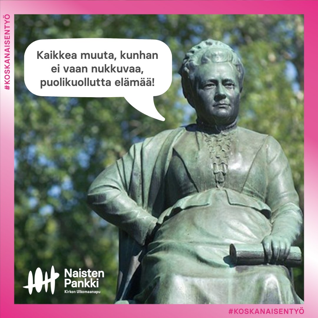 🙌 Tärkeä tieto: 'Keräys #NaistenTyö'n puolesta jatkuu minun päivääni eli #MinnaCanth'in ja #tasaarvo'n päivään 19.3.' Tule mukaan! Koska yhdenkään naisen elämä ei saa olla nukkuvaa ja puolikuollutta. 🧡 Siispä tue naisten työtä NYT: 👉 Lahjoita MobilePaylla numeroon 41109