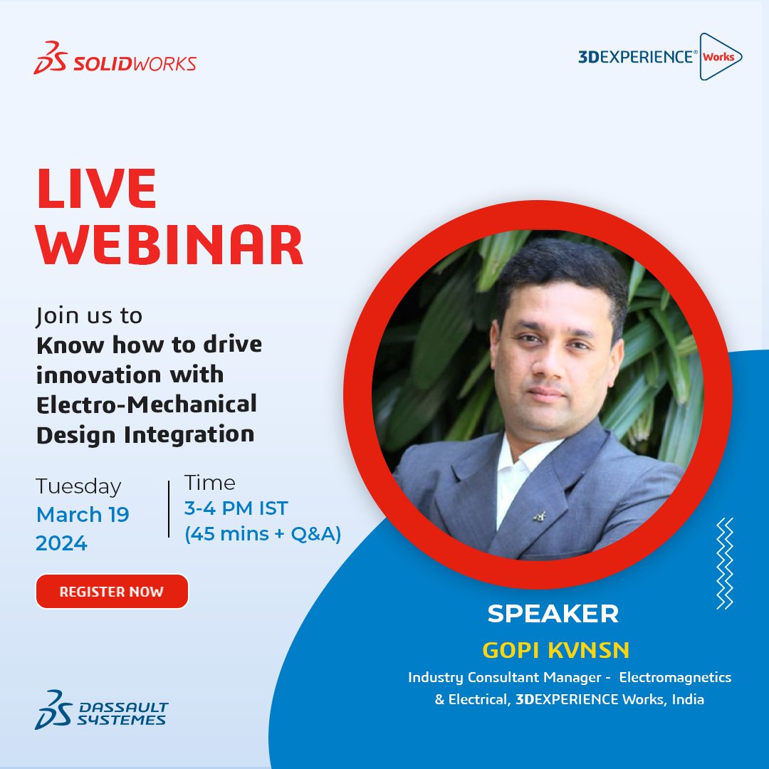 Revolutionize your design process with SOLIDWORKS Electrical Today!

Register and learn how: discover.solidworks.com/know-how-to-dr…

#SOLIDWORKS2024 #SOLIDWORKS #CAD #CloudDesign #3DEXPERIENCEWorks #3DEXPERIENCE #3DCAD #ProductDevelopment  #webinar #electricaldesign #engineeringtechnique