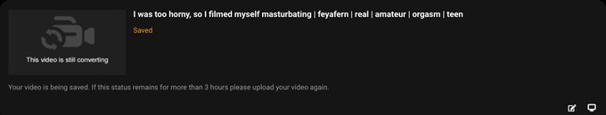 Brand new video to pornhub coming soon!!! It&rsquo;s converting but keep checking my profile :) https://t.