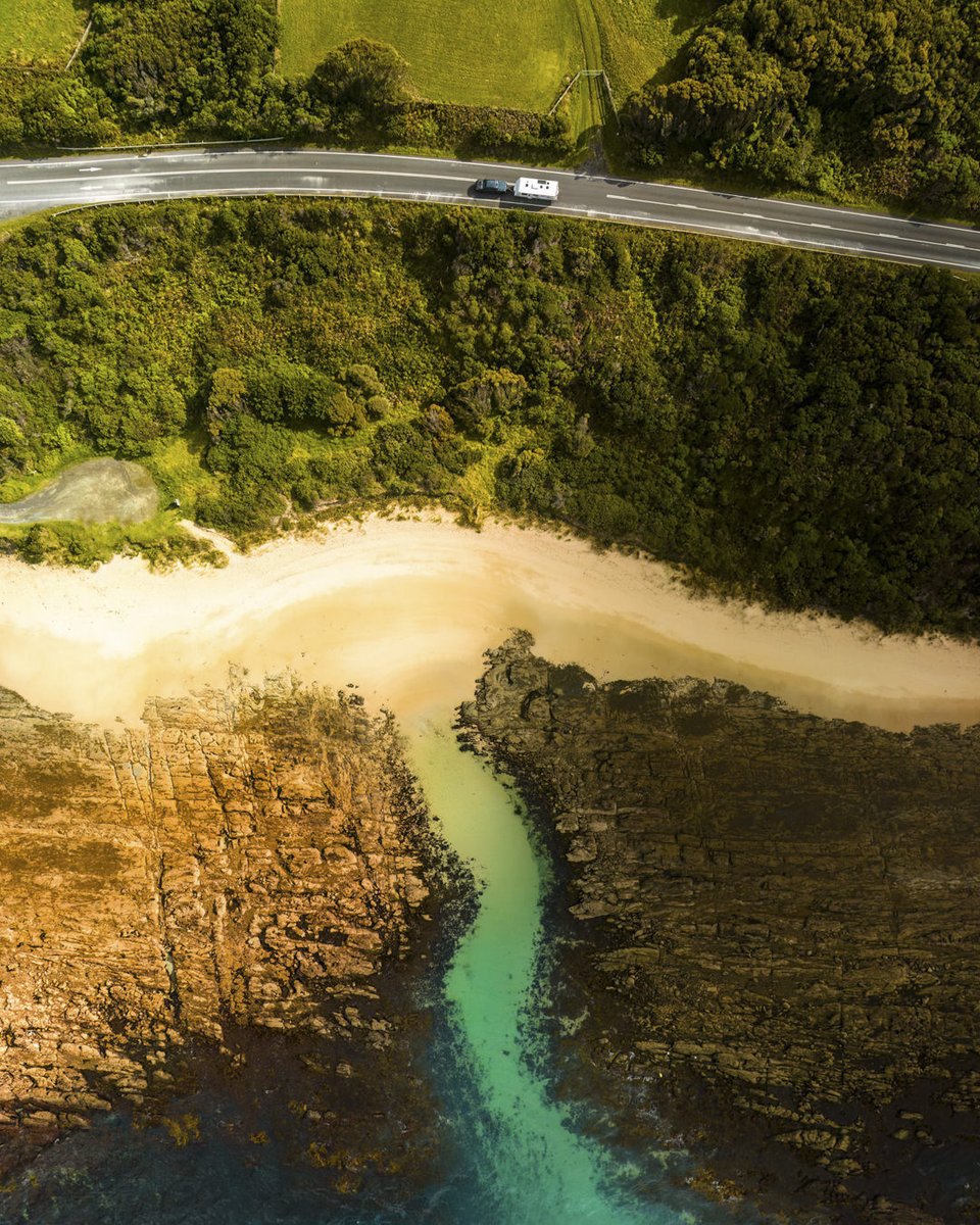 Aerial views provide stunning sights of the remarkable landscapes in Victoria 😍 . . #skyperth #seeaustralia #comeandsaygday #australia #dronephotography #victoria More Victoria photos ➡️ bit.ly/48RPalZ 💓