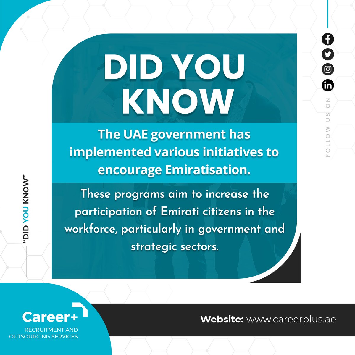 The opportunities for Emiratis in the UAE have been expanded with various initiatives by the government.
.
.
#careerplus #recruitementagency