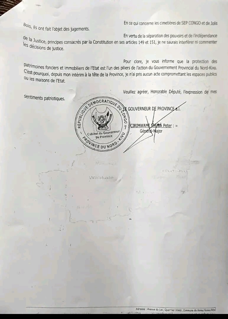 gofm2022's tweet photo. #GOMA : Tous les deux arrêtés provinciaux de #desafectation des #cimetières #ITIG sont finalement annulés par le GOUPRO #Peter #Chirimwami. L'un était signé par #Carly #Nzanzu en avril 2021 et l'autre par #Constant #Ndima en novembre de la même année sous #Etat_de_Siege. https://t.co/Gm6y8rtclY