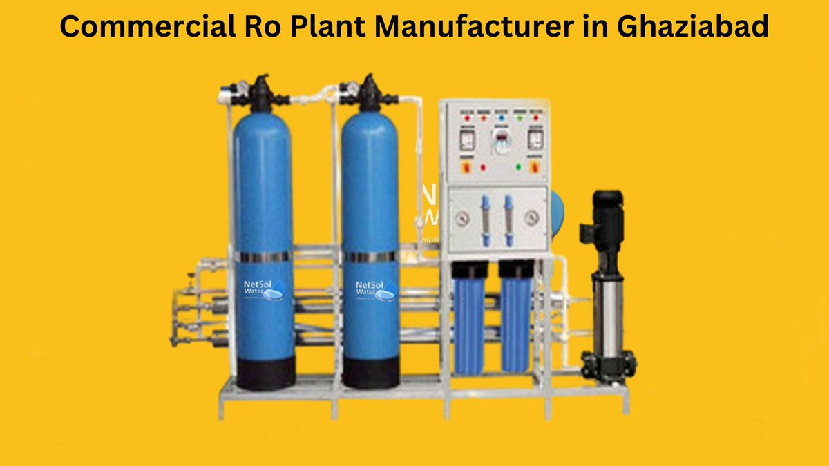 Successful Businesses in Ghaziabad with cutting-edge technology! From purification to conservation, we're revolutionizing water solutions for businesses, best Commercial RO plant manufacturer in Ghaziabad.

For More:-netsolwater.com/commercial-ro-…

#Ghaziabad #ROPlant #WaterTechnology