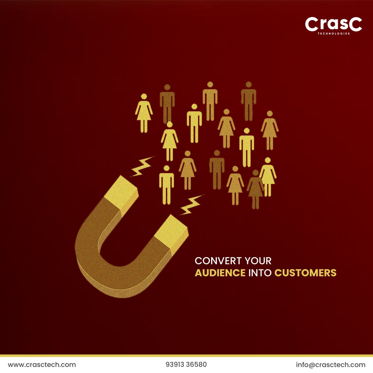 🎯 Transforming potential into profit! Crasctech specializes in converting audiences into loyal customers! 📊 💡 Let's turn your followers into brand advocates! 💼 #crasctech #digitalmarketing #socialmediamarketing #audienceengagement #customers #customersupport #bestagency