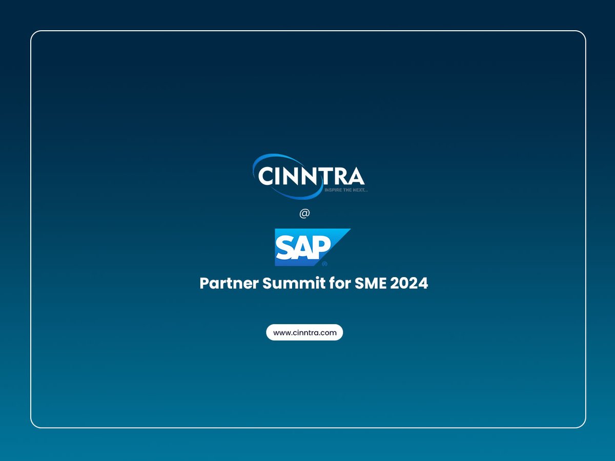 cinntraofficial's tweet image. Cinntra triumphant Day 1 with industry-centric sessions and strategic alliances at #SAPPartnerSummit2024, Singapore

This time, our visionaries Laxmikant Dixit and Anirudh Gupta marked their electrifying presence at the event

#Singapore #SAPPartnerSummitforSME #Partnership4Ever