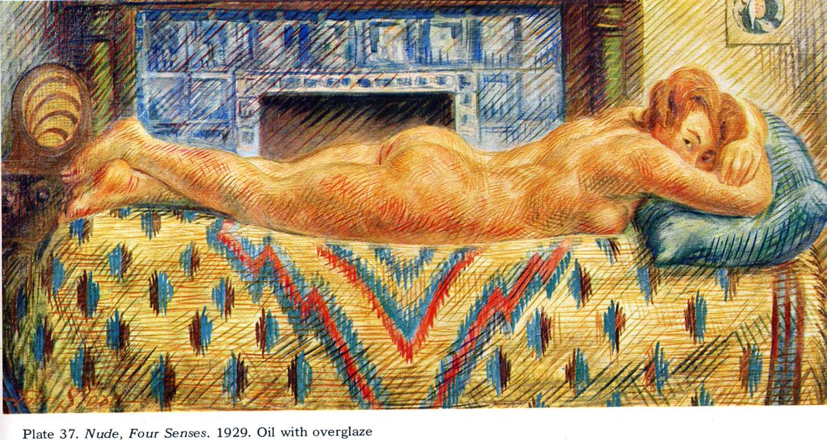John French Sloan, Nude, Four Senses  wikiart.org/en/john-french…