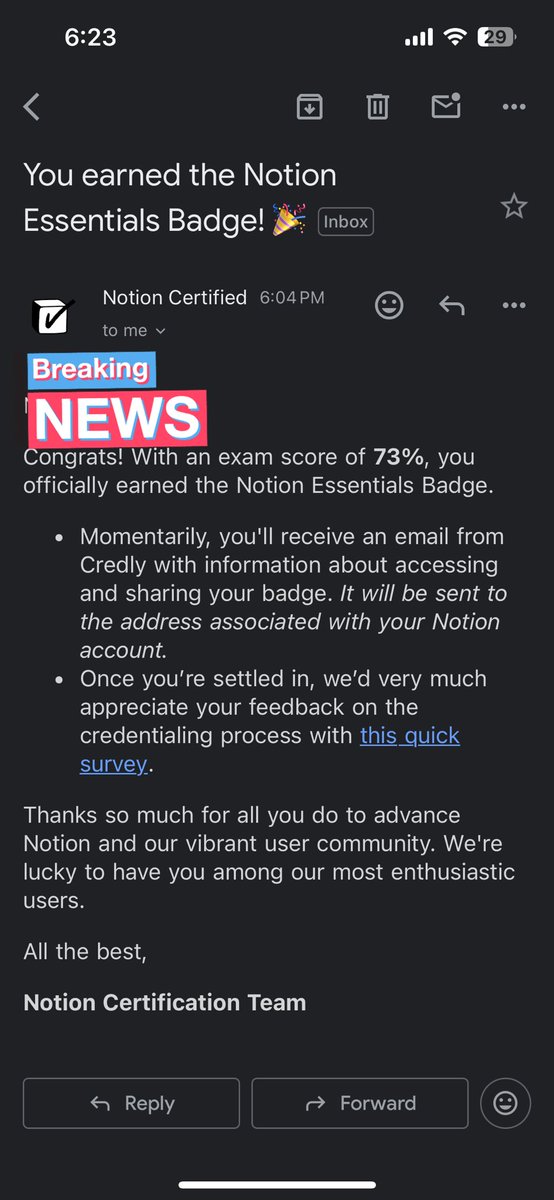IanNazhan's tweet photo. Alhamdulillah, dapat Notion Essential Badge!

What a way to start Ramadhan this year. https://t.co/JKO4XKZZen