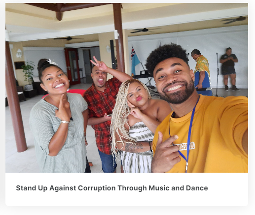 #teamFiji - read this new article written by the Integrity Team on our Website! 

 This article talks about how we use expressive arts (Music &amp; Dance) to advocate on anti-corruption.

Link to the Article -transparencyfj.org/article-2