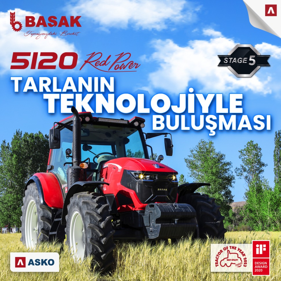 basaktraktortr's tweet photo. Tarlanın Teknolojiyle Buluşması 5120 Red Power

• %100 Türk Tasarımı
• 122 Beygir Çekiş Gücü
• 32 İleri 32 Geri Yarı Otomatik Vites
• 4 Kademeli Power Shift

#BaşakTraktör #BasakTraktor #5120Redpower #Tarla #Agri #TercihimBasak #BirlikteDahaGüçlü #StrongerTogether https://t.co/PFHqawFAFs