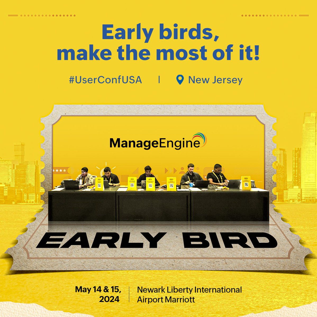 Early bird passes are now available! You can register now, and get the most of the #UserConfUSA taking place in New Jersey in May 2024.

 Check out zurl.co/NaJw for more details.