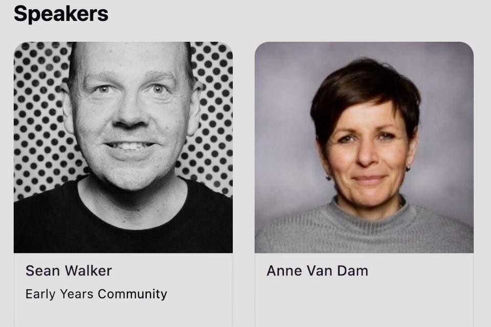 A wonderful opportunity to join Anne van Dam and I to discuss documentation in the early years! events.zoom.us/ev/AiNobnlBoA-… #pyp #earlyyears #documentation #assessment #evidencinglearning #learning #listening #noticing @ibpyp