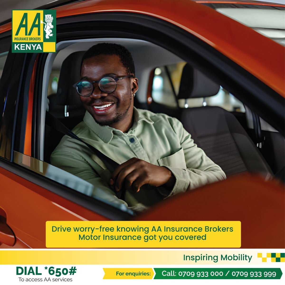 Stay protected on the road with AA Insurance Brokers Motor Insurance. Drive confidently knowing you're in safe hands. Request for a free quote, call us on 0720940636
#AAIBCares #MotorInsurance