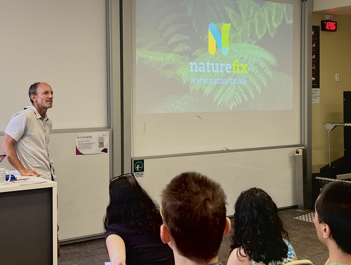 Brilliant interactive seminar from Dr Miles Holmes on nature connection and mental health to kick off the @UQPsych School Seminar series hosted by @FionaMacCallum and @leah_ss 💚🌳🌴🏝️🏞️