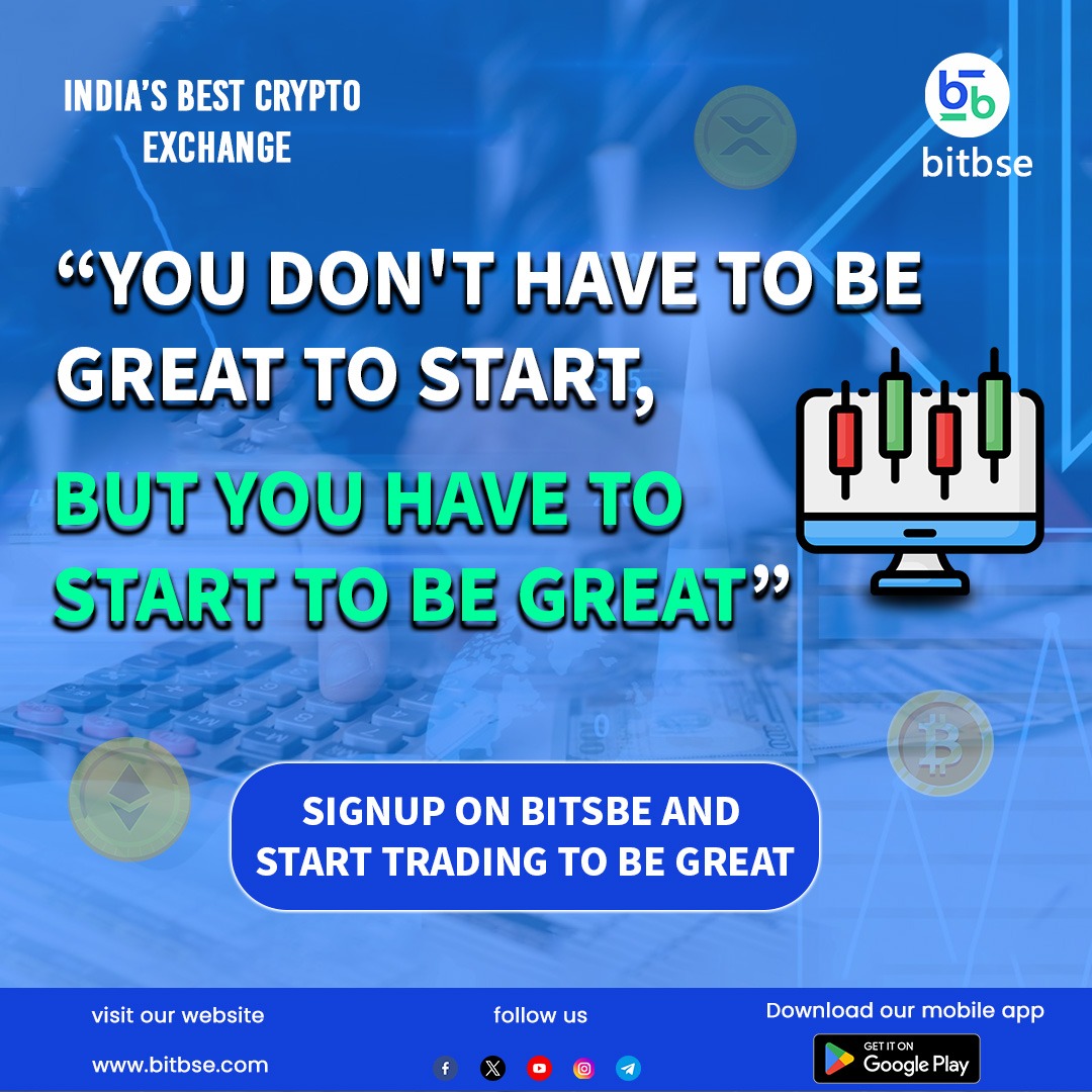 bitbse's tweet image. You Don&apos;t Have to be Great to Start, But you have to Start to Be Great ✨✅📈
.
#bitbsetrading #bitbseapp #bitbseexchange #cryptoexchange #bestcryptoexchange 
.
Disclaimer: Nothing on this page is financial advice, please do your own research! Before investing.