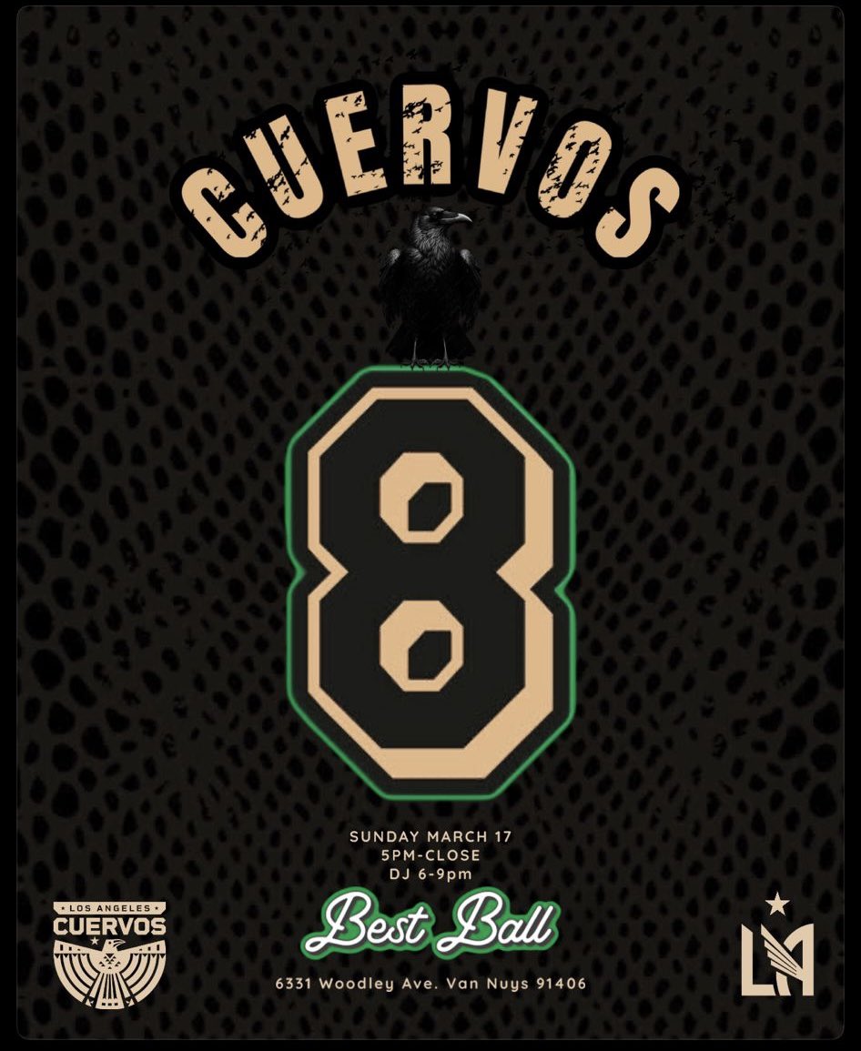 Cuervos are turning 8! Join the Celebration 🍀 🍻 🎉 
All <a href="/LAFC3252/">The 3252 ⭐️</a> members are welcome and encouraged to join us this Sunday. Family Friendly 🔥
