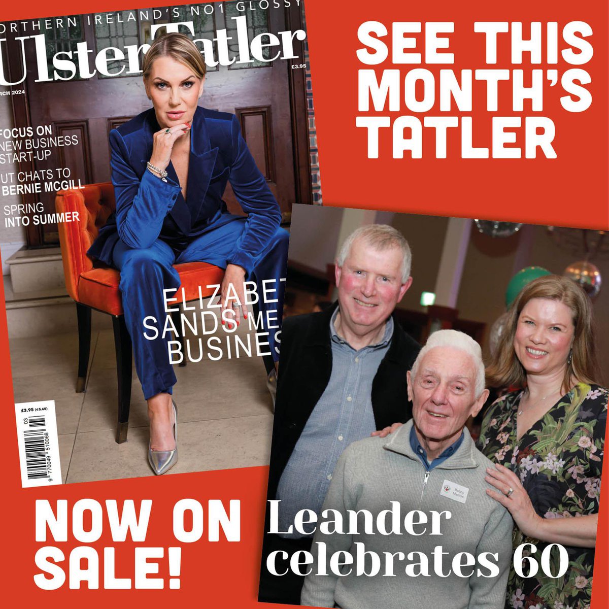 🤩Delighted that our wonderful 60th anniversary celebration event which was held last month is featuring in the March edition of <a href="/ulstertatlermag/">Ulster Tatler</a> - be sure to check it out to see some familiar faces! 🟢🔴⚪️🏊🏻‍♂️🏊‍♀️
#TeamLeander #60yearsgoingstrong