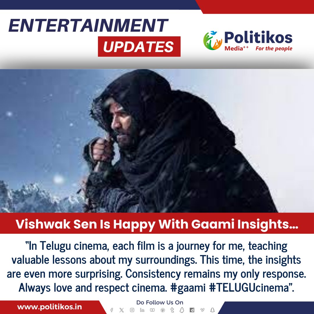 Vishwak Sen Is Happy With Gaami Insights…
#Politikos
#Politikosentertainment
#VishwakSen
#Gaami
#FilmInsights
#Tollywood
#TeluguCinema
#ActorLife
#FilmIndustry
#FilmAppreciation
#MovieAnalysis