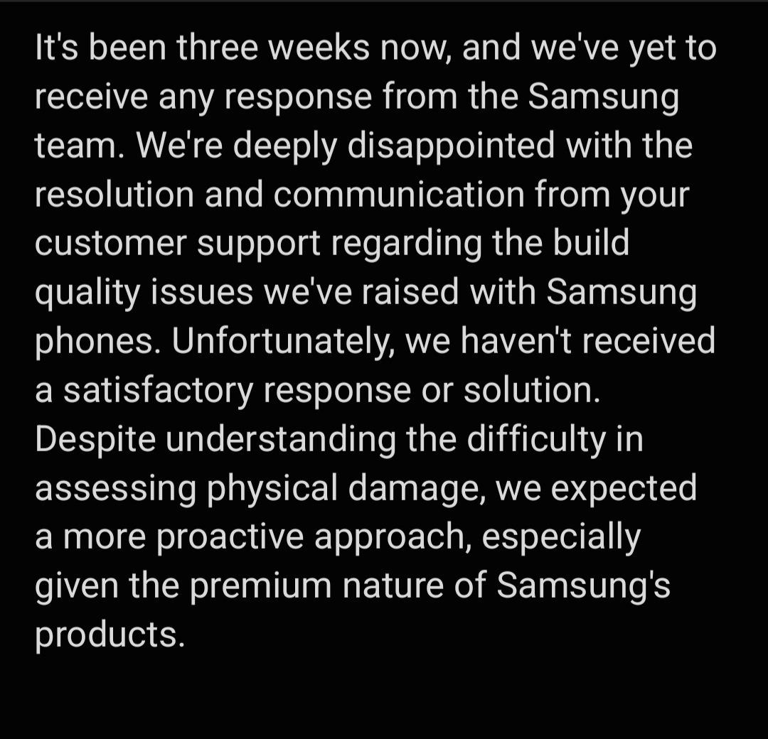 ShaileshP1012's tweet photo. @SamsungIndia @SamsungMobile @SamsungIndia @SamsungMobile 
Please find my concerns in attached screenshots https://t.co/JFLslEjeNC