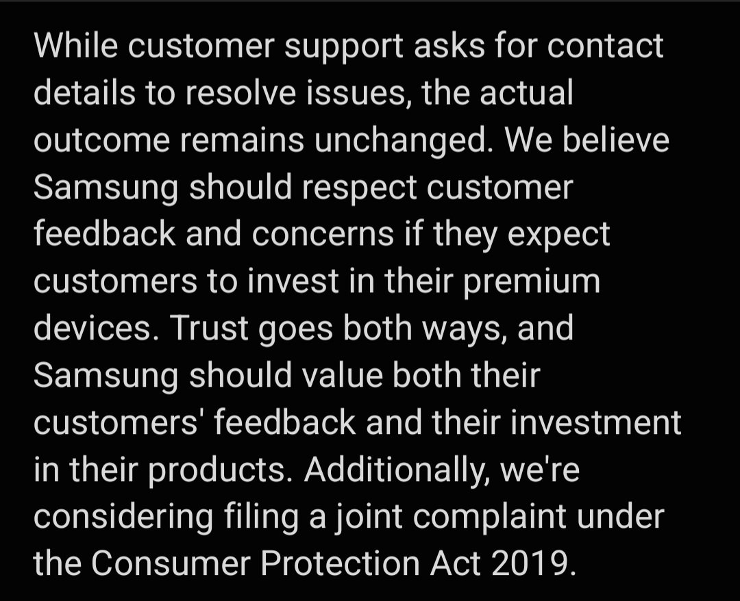 ShaileshP1012's tweet photo. @SamsungIndia @SamsungMobile @SamsungIndia @SamsungMobile 
Please find my concerns in attached screenshots https://t.co/JFLslEjeNC