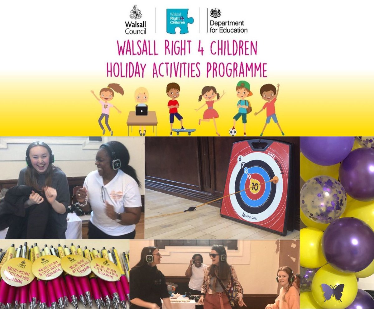 Book your #Walsall Easter HAF activities today!   
For more information or to register &amp; book FREE activities visit go.walsall.gov.uk/children-and-y…… 

If you have not yet received your code, please contact the team wr4c@walsall.gov.uk  #HAF2024