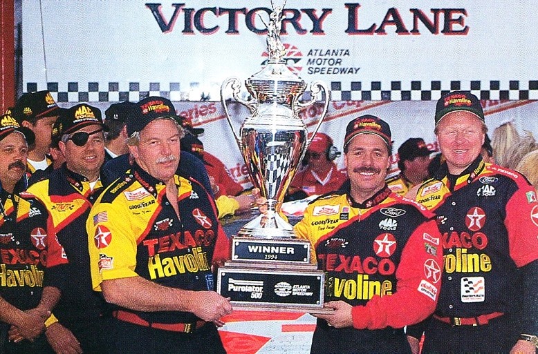 Ernie Irvan won the 1994 Purolator 500 at Atlanta 30 years ago today. 🏁 #RobertYatesRacing 🏁