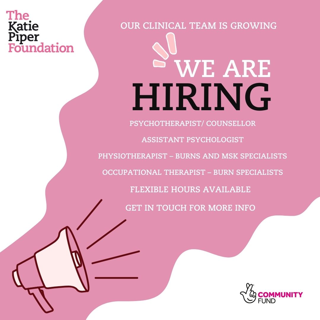 📢We are Hiring! An exciting opportunity to join The Katie Piper Foundation and be part of our Rehabilitation Team. Find out more about the roles and how to apply here: katiepiperfoundation.org.uk/work-with-us/