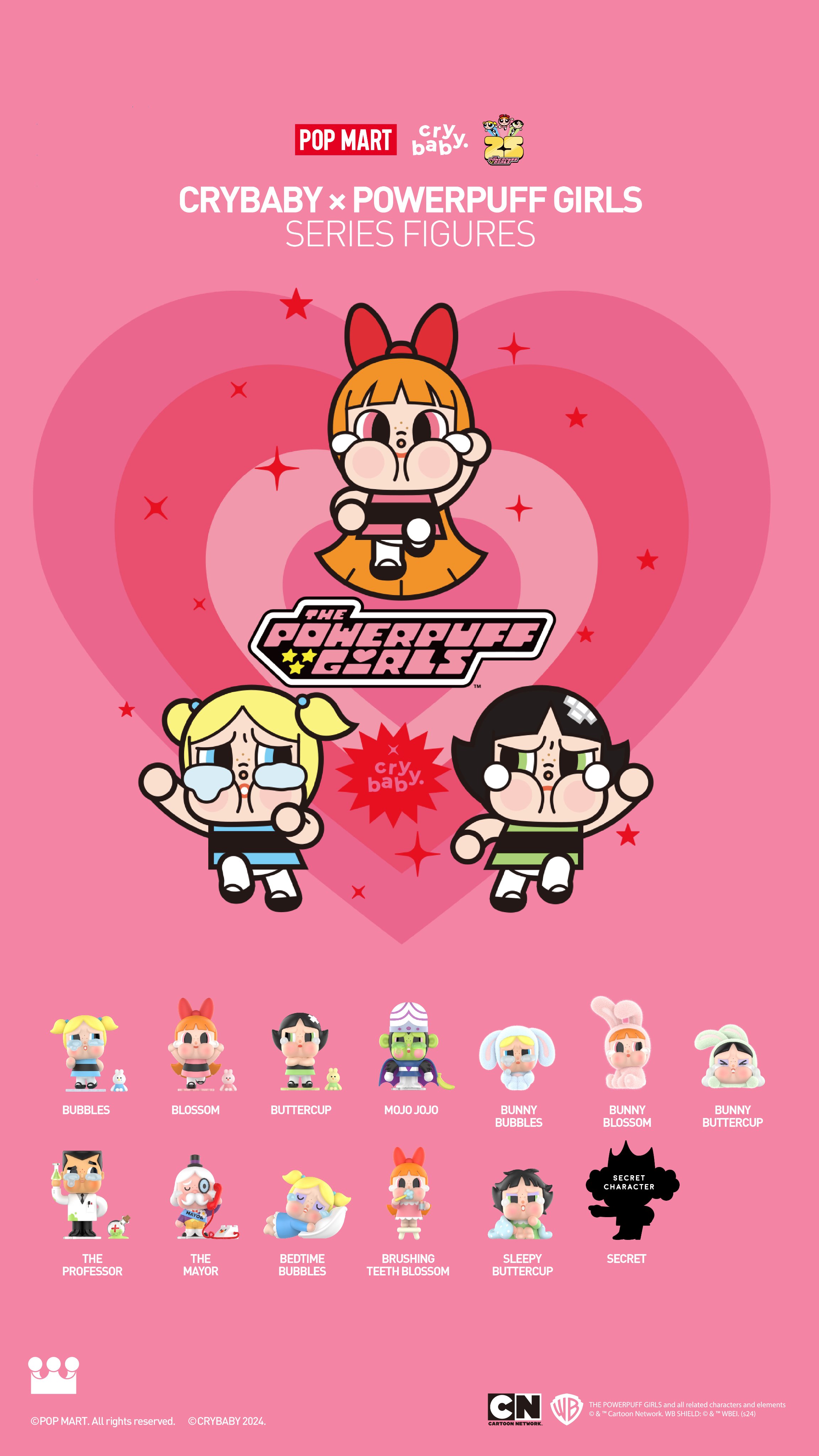パワーパフガールズ クライベイビー popmart Amazon | POPMART CRYBABY × パワーパフ ガールズ シリーズ