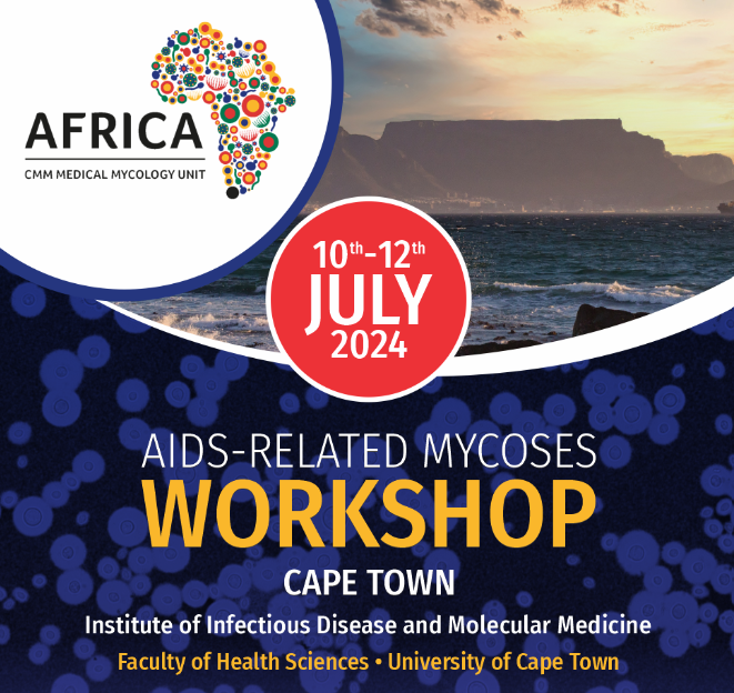 Exciting News! Join the 4th AIDS-related Mycoses Workshop at the Faculty of Health Sciences, University of Cape Town, South Africa. 10 – 12 July, 2024 Dive into the latest breakthroughs in tackling AIDS-related mycoses. More info: shorturl.at/cdqAI #FAIS #ResearchInAction