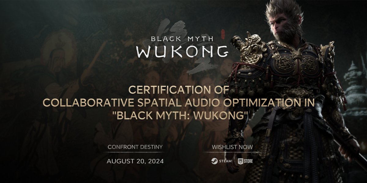 Honorglobal's tweet photo. Dive into the epic adventure of Black Myth Wukong on the #HONORMagicBookPro16. Experience certified spatial audio that transports you deep into the heart of the action, where every moment comes alive with stunning precision. #DiscoverTheMagic https://t.co/88xIQSXHm0