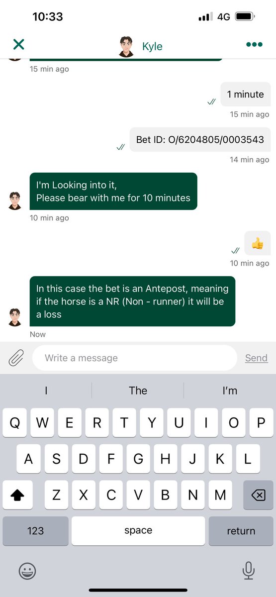 05Olly's tweet photo. @paddypower what a joke jonbon non runner https://t.co/Rc04iUI6ln