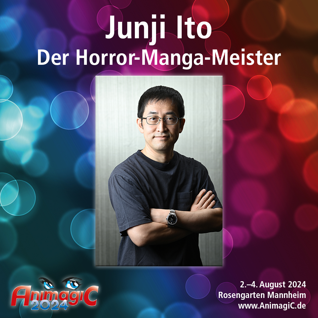 AnimagiC_de's tweet photo. Tomie, Uzumaki, Groaning Drain, Tomb Town und viele, viele mehr: Gemeinsam mit @Carlsen_Verlag begrüßen wir den Horror-Manga-Meister Junji Ito (@junjiitoofficial) auf der AnimagiC 2024 zu Panels, Signierstunden und Anime-Screenings! Mehr auf https://t.co/VmiRkIiZ0P. https://t.co/fxStL2MC8F