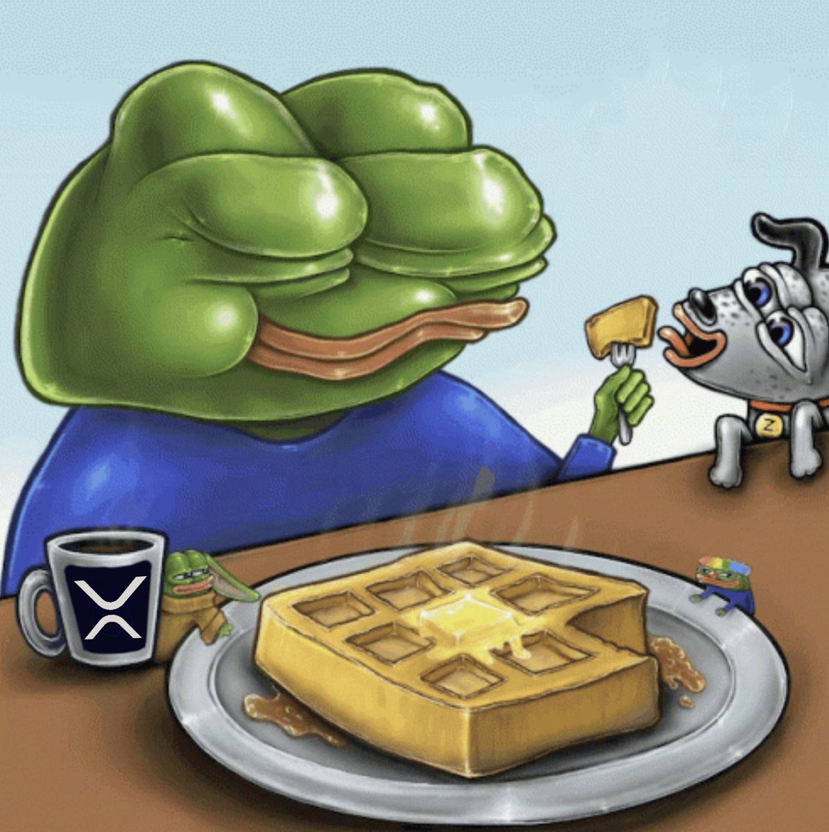 GM #XRPLCommunity and $PEPE frens.

The time of #XRPL #memecoins is upon us!

RT + tag frens for chance to win 200 Billion $PEPE!

Trustline: bit.ly/3UHe16R
Buy $PEPE: bit.ly/41wwHIo

$XRP #XRPHolders #XRPCommunity #Ripple #XRPArmy <a href="/realSologenic/">Sologenic</a> $SOLO