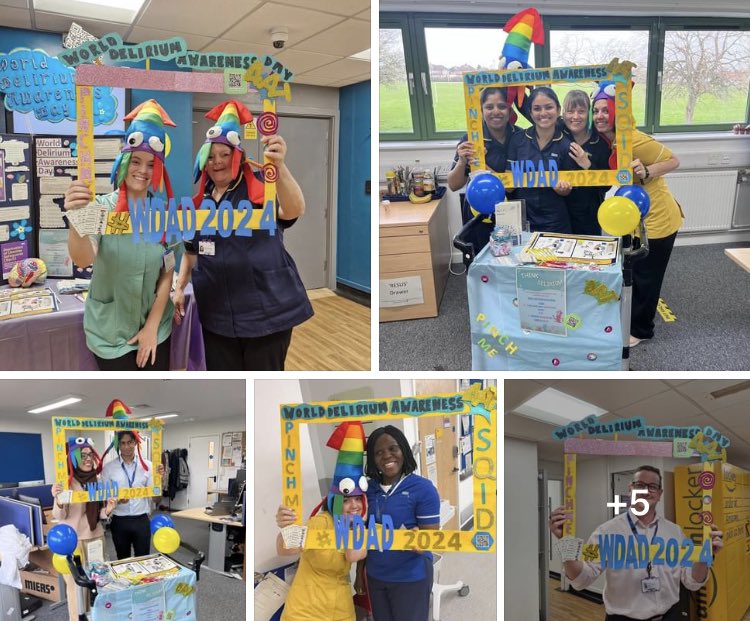 The teams are out there across @SomersetFT spreading the delirium awareness. Many activities are underway #WDAD2024 #delirium #sqid #awareness #deliriumtraining