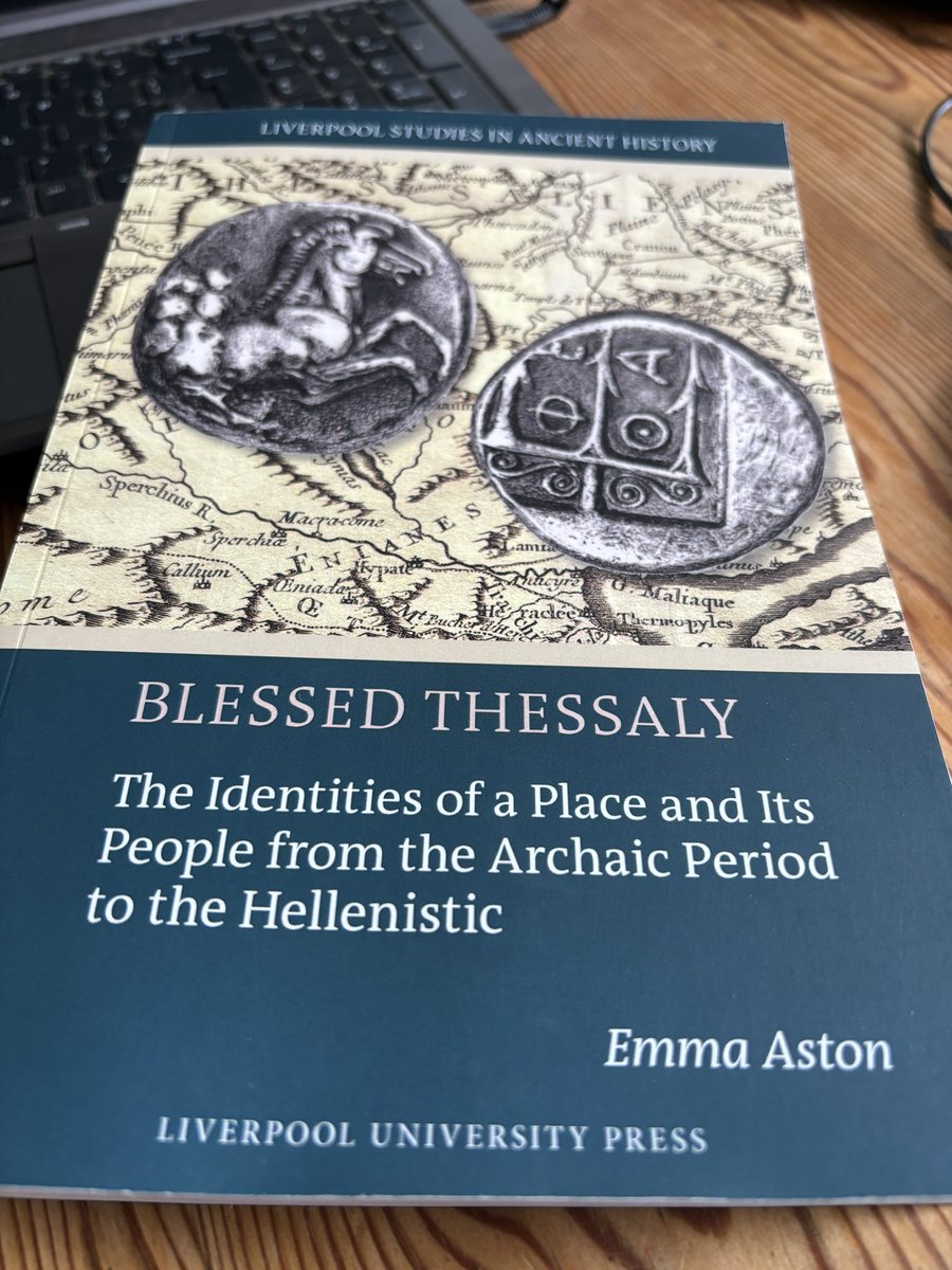 Delighted to get my copy of Blessed Thessaly - congratulations to Emma Aston on publication! I’ll have copies of this and many more books on sale @CA_2024 next week.