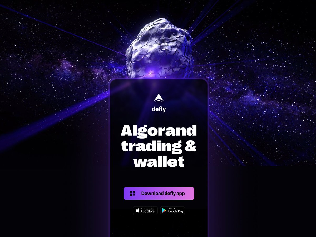 Are you trading on Algorand? Then try @deflyapp, the battle-tested wallet. #PumpitUP #WeAreCMO #Algorand (A thread🧵)