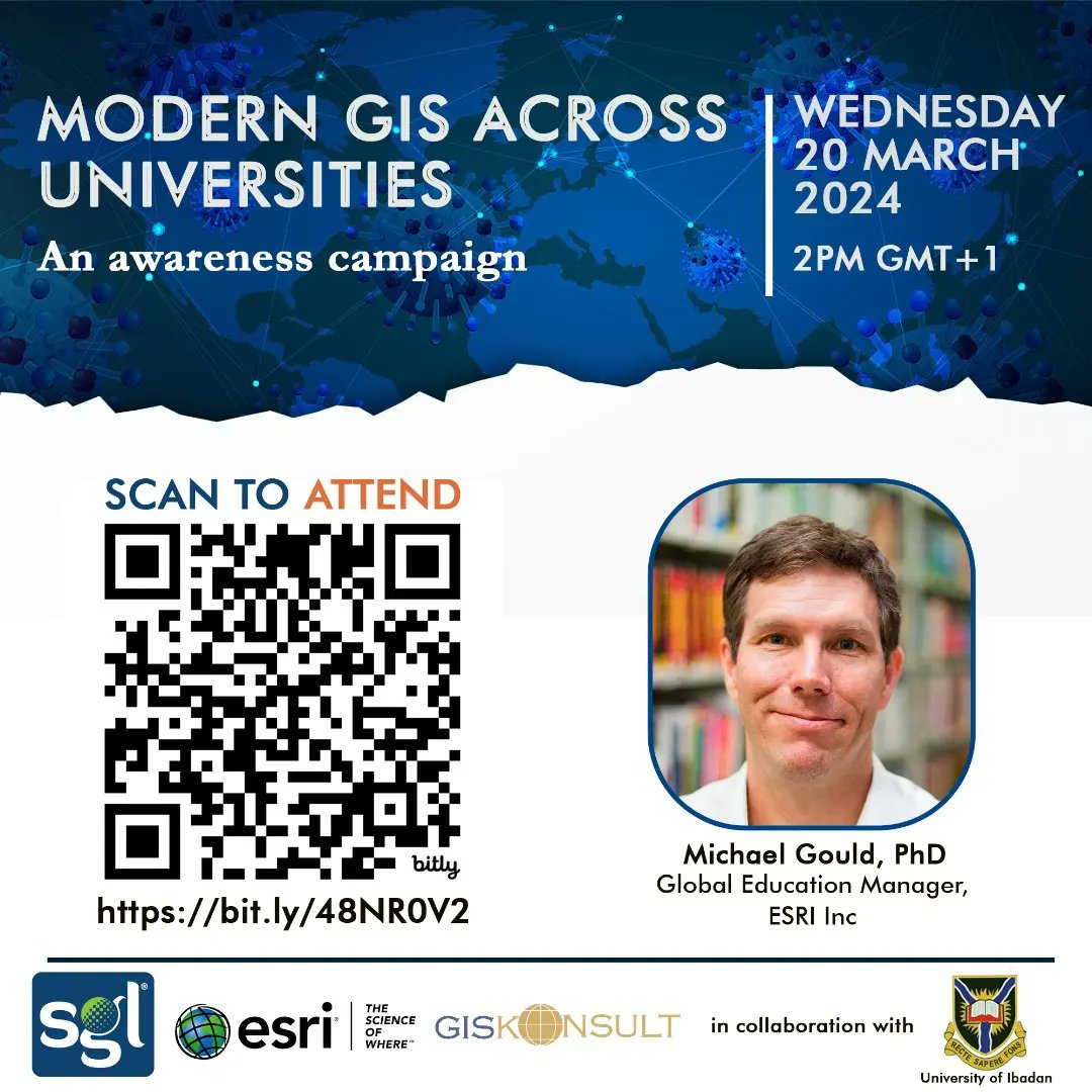 🌎Exciting Announcement for the #University Communities, #GIS Professionals and enthusiasts alike! Join us for an exclusive session on 'Modern GIS Across Universities' Register via: arcg.is/1raqfb Attend via: bit.ly/48NR0V2 #Education #Esri #Schools