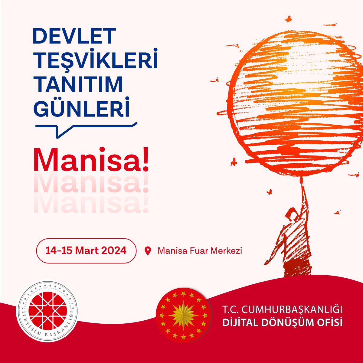 📢 Devlet Teşvikleri Tanıtım Günleri’nin Yeni Durağı Manisa! Siz de @dijital standımızda; e-Devlet Kapısı'ndan yapay zekâya, siber güvenlikten blokzincire kadar dijital dönüşüme dair tüm merak ettiklerinizi uzmanlarımıza sorabilir, ödüllü bilgi yarışmalarımıza katılabilirsiniz.…