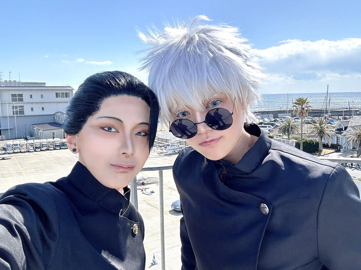 JIN__3986's tweet photo. まっっっじでお速報ごめんなさい🙇🏻‍♀️
念願のさしすをやってきたヲ💙💚💛

ぐっちさんもNiaさんもソルトさんも大天才すぎて、ずっとキレそうしか言ってなかった😡♥️
体格差も完璧なので、たくさん見てくれする...

#江ノ島コスプレ祭 https://t.co/pzz3AxS1Ph