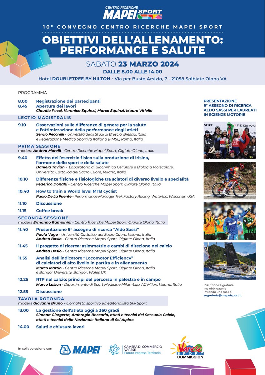 MapeiSport (@mapeisport) on Twitter photo 📢-10 giorni al convegno #MapeiSport: la partecipazione è gratuita ma l'iscrizione è obbligatoria. Per garantirti un posto in sala invia ora il tuo nome a segreteria@mapeisport.it 📧 #WEare4YOU #scienzemotorie #sportscience #sport 📢-10 giorni al convegno #MapeiSport: la partecipazione è gratuita ma l'iscrizione è obbligatoria. Per garantirti un posto in sala invia ora il tuo nome a segreteria@mapeisport.it 📧 #WEare4YOU #scienzemotorie #sportscience #sport