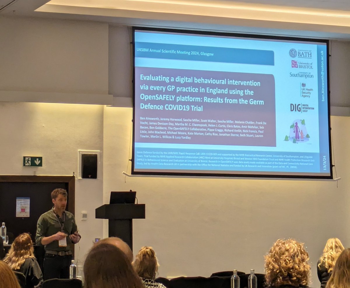 UKSBM ECN (@uksbm_ecn) on Twitter photo Prize winning presentation from <a href="/benainsworth/">Ben Ainsworth</a> on the <a href="/GermDefence/">Germ Defence</a> COVID-19 trial #UKSBM2024 Prize winning presentation from <a href="/benainsworth/">Ben Ainsworth</a> on the <a href="/GermDefence/">Germ Defence</a> COVID-19 trial #UKSBM2024
