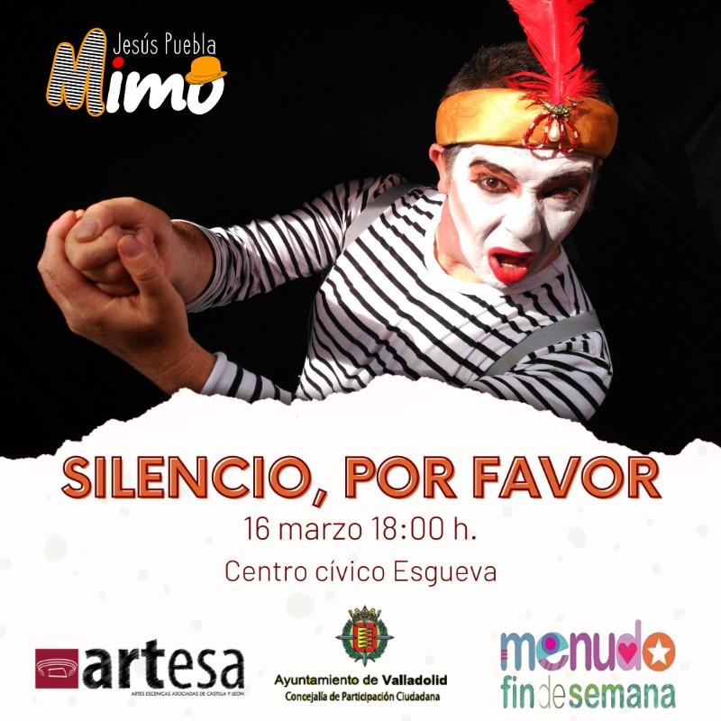 ¿Ganas de Mimo? Pues lo tienes en el barrio. No me vayas a faltar.
#silencioporfavor
#menudofindesemana
<a href="/artesacyl/">ARTESA CyL</a> 
<a href="/infoVLL/">Turismo Valladolid</a> 
<a href="/PucelaCon/">Pucela Con Peques</a>