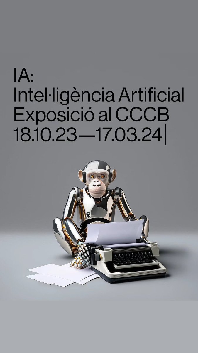laiecccb's tweet photo. 📣 Darrers dies de l'exposició 'IA. Intel·ligència artificial' al @cececebe: fins diumenge 17/03! 🤖
📚 No oblideu completar l'experiència a #LaieCCCB amb el catàleg oficial i una selecció bibliogràfica i de productes
👉 https://t.co/2jcaK9Rwfn
#AIcccb #AIcccb https://t.co/t0X8hG1Va3