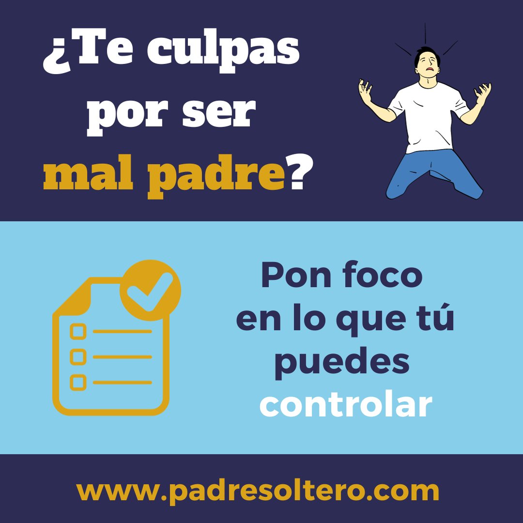 josembarrocal's tweet image. ¿Te culpas por ser #malpadre?

Asume que no puedes controlar todo, pon foco en lo que puedes #controlar para tomar #accion de ser #mejorpadre

Te escucho para saber cual es tu #opinion sobre lo que está en tu mano

 ➕Información
⏬
padresoltero.com

#padresoltero #educar
