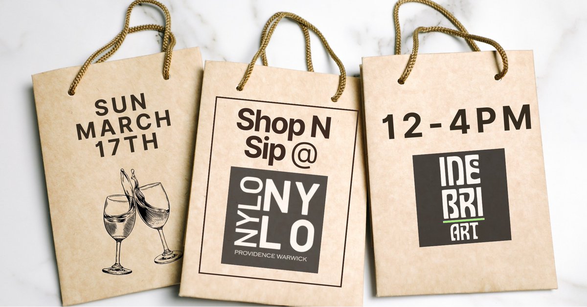 Get ready for an the Shop N Sip Market on March 17 from 12 pm to 4 pm at NYLO Warwick/Providence. Support Friends of the Warwick Animal Shelter's Raffle and discover more about adoptable shelter animals. Learn more at Inebri-art.com or FriendsRI.org.