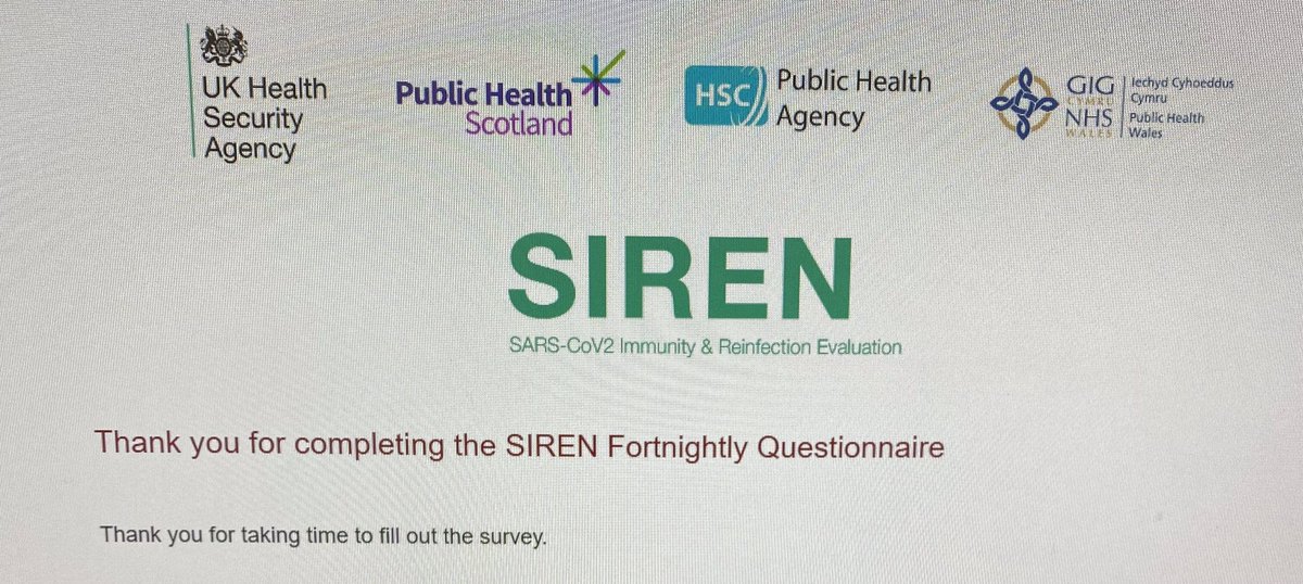 DeansKevin's tweet photo. Just over 3 years after my first #SIRENstudy visit, I’ve just taken my final swab for SIREN 2.0! Looking forward to seeing the study findings in due course. https://t.co/9SsOkYwPgQ